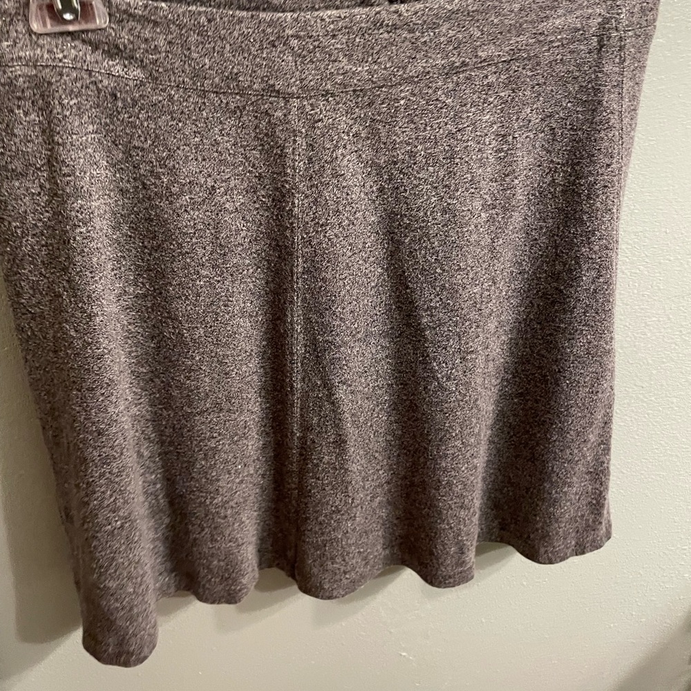 COPY - LOFT Grey Heathered Skater skirt.